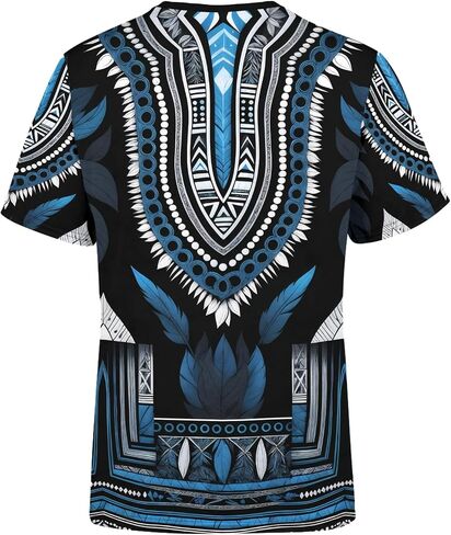 Traditional 3D Graphic Printed Unisex Shirts Casual Short Sleeve Tee in Kuwait