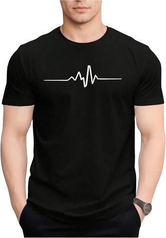 SOLY HUX T-Shirt for Men Basic Printed Tees Casual Summer Short Sleeve Shirt Tops in Saudi Arabia