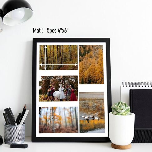 مجموعة إطارات صور TWING مقاس 8 × 10 مكونة من 10 قطع، صور عرض على سطح الطاولة 4 × 6 و5 × 7 مع حصيرة أو 8 × 10 بدون حصيرة، إطارات صور معلقة على الحائط، أسود in Saudi Arabia