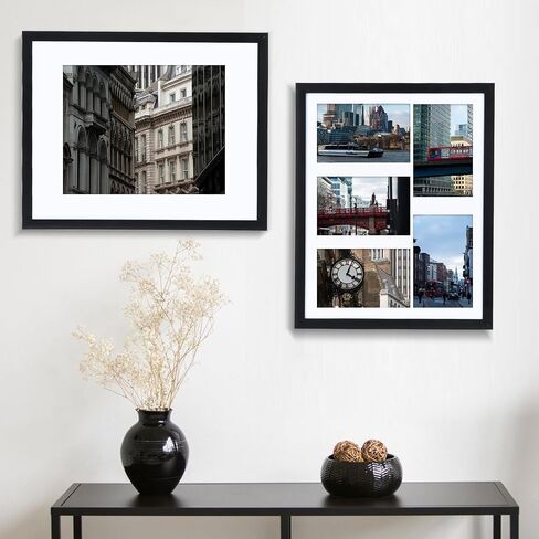 مجموعة إطارات صور TWING مقاس 8 × 10 مكونة من 10 قطع، صور عرض على سطح الطاولة 4 × 6 و5 × 7 مع حصيرة أو 8 × 10 بدون حصيرة، إطارات صور معلقة على الحائط، أسود in Saudi Arabia