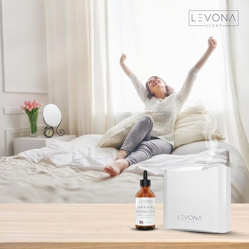 زيت ليفونا العطري - رائحة منعشة للمنزل والمكتب والفندق والمنتجعات الصحية، مثالي في أجهزة الترطيب والناشرات، عطر فاخر، مع روائح الليمون والأكوا البحرية - 700 مل/ 23 أونصة سائلة، ضوء القمر الياقوت in Kuwait
