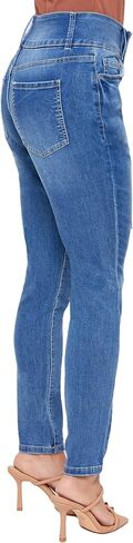 Royalty For Me Womens YMI Jeans Women's Essential 3 Button High Rise Skinny Jean with Functional Front Pockets in Saudi Arabia