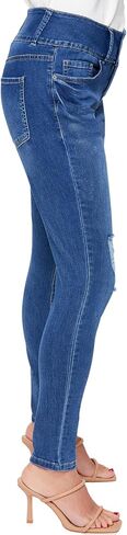 Royalty For Me Womens YMI Jeans Women's Essential 3 Button High Rise Skinny Jean with Functional Front Pockets in Saudi Arabia