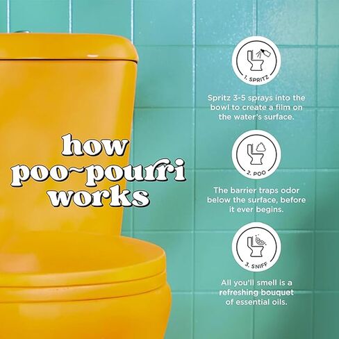 Poo-Pourri Before-You-Go Toilet Spray, Lavender Vanilla, Refill Bottle 9 Fl Oz 2 Pack- Lavender Vanilla and Citrus in Saudi Arabia