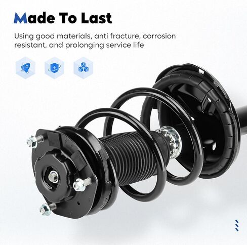 ممتص الصدمات الأمامي الكامل مناسب لسيارة Toyota Highlander (AWD) 2004 2005 2006 2007، مجموعة الدعامات مع زنبرك ملفوف، استبدال 272212 272211 in Kuwait