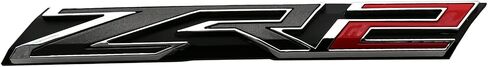 SSDD 2015-2019 ZR2 مصبغة شعار سيارة بديلة لشارة كولورادو GM 84240080 OEM (أسود/أحمر) (CH-Grille-ZR2-1) in Kuwait
