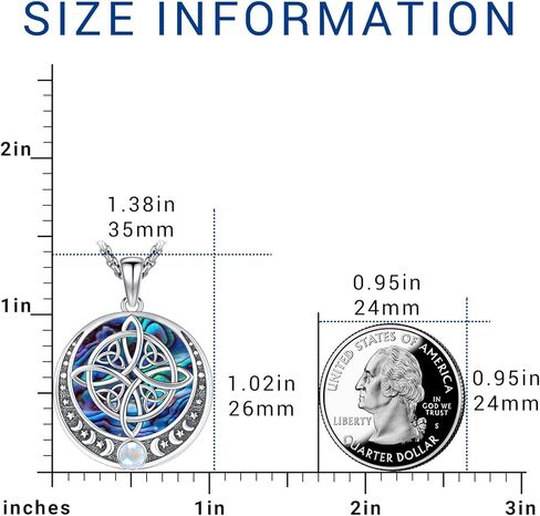 Eusense Nudo De Bruja Plata 925 Original Witch Knot Necklace for Women Men Sterling Silver Witches Knot Pendant Witchcraft Wiccan Jewelry in Kuwait