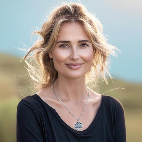 Eusense Nudo De Bruja Plata 925 Original Witch Knot Necklace for Women Men Sterling Silver Witches Knot Pendant Witchcraft Wiccan Jewelry in Kuwait