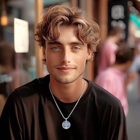 Eusense Nudo De Bruja Plata 925 Original Witch Knot Necklace for Women Men Sterling Silver Witches Knot Pendant Witchcraft Wiccan Jewelry in Kuwait