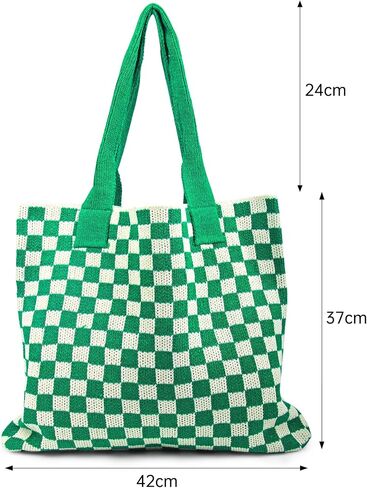 Crochet Bags for Women Summer Beach Tote Bag Large Capacity Shoulder Bag Aesthetic Hobo Bag Knit Bag Hippie Bag in Kuwait