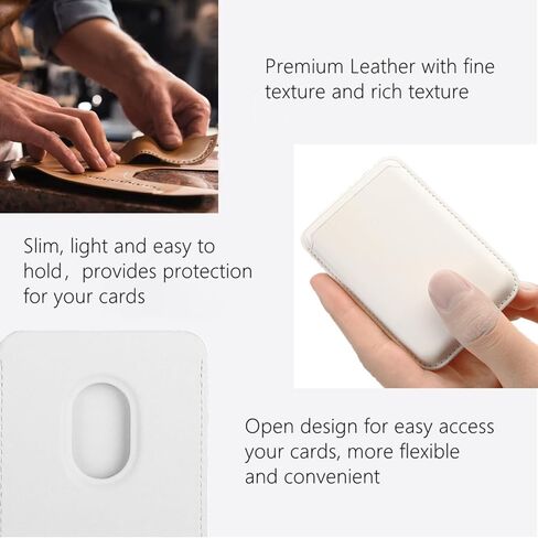 Magnetic Phone Wallet Compatible with Apple MagSafe, Minimalist Leather Wallet, RFID-Blocking Card Holder for iPhone 16 Pro Max/16 Plus/16, for iPhone 15 Pro Max/15 Plus/15 Pro/14/13/12-Brown in Saudi Arabia