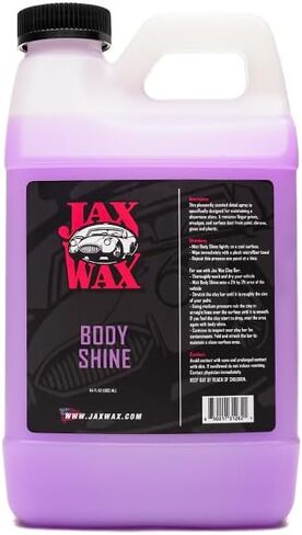 مزيل لمعان الجسم بالشمع من جاكس - رش شمع السيارة، يزيل بقع الماء والأوساخ، مركب من الزيوت الطبيعية والشمع لحماية فائقة ومظهر لامع، يستخدم على السيارة والقوارب والدراجات النارية، 64oz in Kuwait