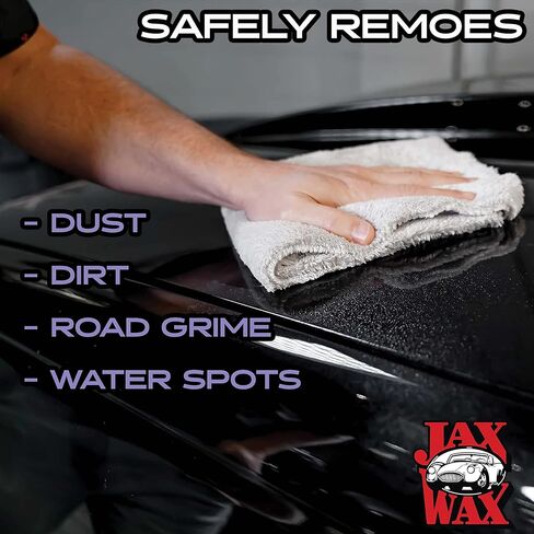 مزيل لمعان الجسم بالشمع من جاكس - رش شمع السيارة، يزيل بقع الماء والأوساخ، مركب من الزيوت الطبيعية والشمع لحماية فائقة ومظهر لامع، يستخدم على السيارة والقوارب والدراجات النارية، 64oz in Kuwait