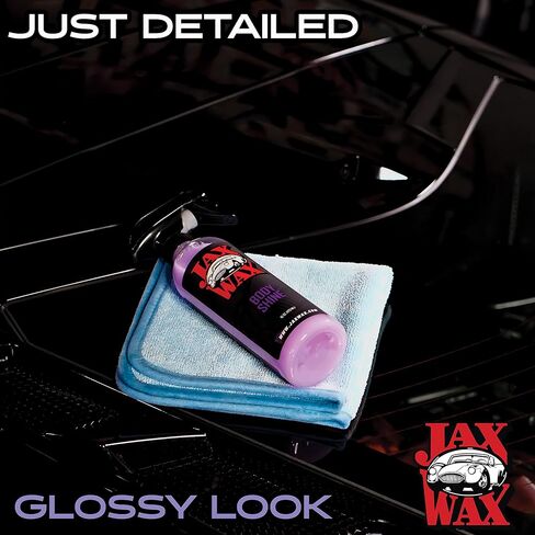 مزيل لمعان الجسم بالشمع من جاكس - رش شمع السيارة، يزيل بقع الماء والأوساخ، مركب من الزيوت الطبيعية والشمع لحماية فائقة ومظهر لامع، يستخدم على السيارة والقوارب والدراجات النارية، 64oz in Kuwait