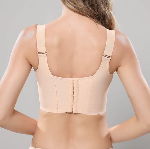 Womens Deep Cup Bras Full Back Incorporated Coverage Hides Back Fat Bra with Shapewear in Saudi Arabia