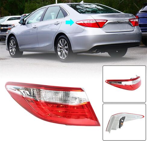 GENRICS Tail Light Replacement for 2015-2017 Toyota Camry 8155006640 Turn Signal Light Bumper Light Stop Warning Lamp Brake Light Car Tail Lights in Saudi Arabia