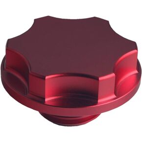 DEWHEL Billet Aluminum Oil Fill Cap for 1999-2010 Ford Powerstroke Diesel 6.0L 7.3L 6.4L (Red)
