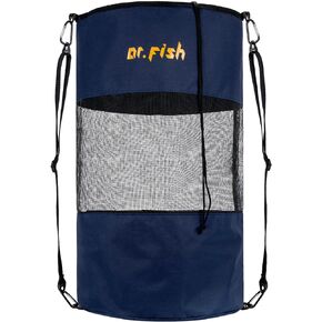 Dr.Fish Boat Trash Bags Outdoor Trash Can Oversize Hoop Mesh Trash Bags Heavy Duty Durable Reusable Boat Garbage Container Boat Cabin Storage for Outdoors Camping Boating Fishing