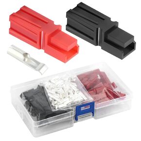 25 Pair 30AMP Red Black Quick Disconnect Power Terminals Connectors Kit, Quickly Connect The Battery Module