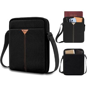 Bible Bag, Bible Accessories Fashion Large Bible Cover - Crossbody Bible Bag Journal Box, Multi-Pocket, Convenient Storage, Polyester Material, Protects Items Inside The Bag (Black)