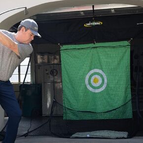 Golf Practice Net for Garage Door, Indoor or Outdoor Golf Training Equipment, No Poles or Wires, One Time Installation, Roll Up to Store Golf Hitting Net Out of Sight in Saudi Arabia