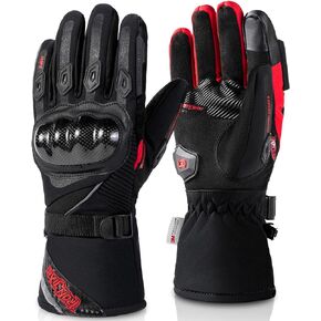 BORLENI Winter Motorcycle Gloves Waterproof Motorcycle Riding Gloves Warm Windproof Motorcycle Gloves for Men Women