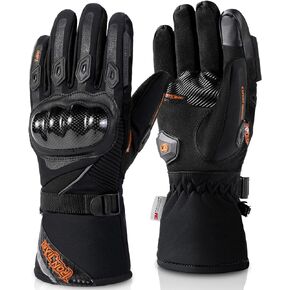 BORLENI Winter Motorcycle Gloves Waterproof Motorcycle Riding Gloves Warm Windproof Motorcycle Gloves for Men Women