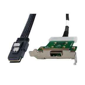 MITATTOK Mini SAS Cable, SFF-8087 to SFF-8088 Straight to Straight High-Speed Data Transfer for SAS/RAID Controllers, Backplanes, and Servers, 2FT