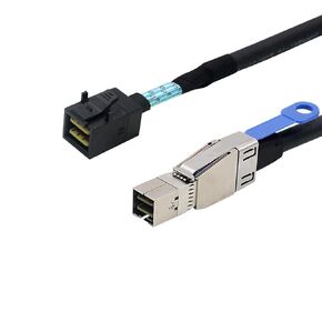 Heretom 2PCS External Mini SAS HD SFF-8644 to Mini SAS HD SFF-8643 Data Server Raid 1m 3.3FT Cable