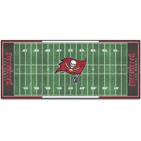FANMATS - 7368 NFL Tampa Bay Buccaneers Nylon Face Football Field Runner 30"x72"