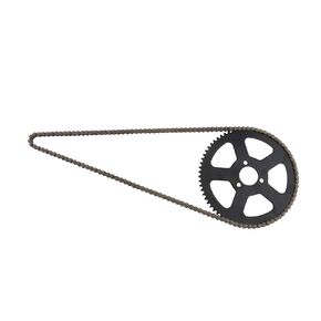 25H 68T 68 Tooth Rear Sprocket + Chains fit for 49CC Mini Small Sports Car Pocket Bike 2 Stroke Off-Road Motorcycle Chain Pinion Chain Drive Gear