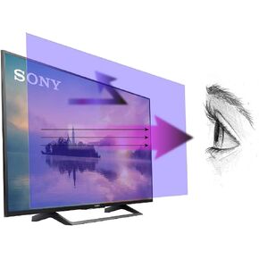 Premium Anti Blue Light Screen Protector for 49 Inches TV. Filter Out Blue Light That Relieve Computer Eye Strain and Help You Sleep Better