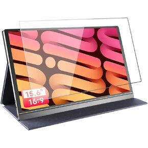 F FORITO 15.6" Portable Monitor Tempered Glass Screen Protector, 9H Anti Scratch & Bubble Free Laptop Screen Filter for 15.6" Laptop with 16:9 Aspect Ratio for Travel/Outdoor/Gaming