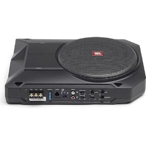JBL BassPro SL 8-inch 125W RMS Powered Under-Seat Compact Subwoofer Enclosure System (250 watts RMS: 125 watts), Black