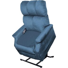 Essential Medical Supply Quik-Sorb Quilted Furniture Reusable Protection Pads for Chairs, Couches, Cars and More, 3 Pads Included in The Pack, Blue