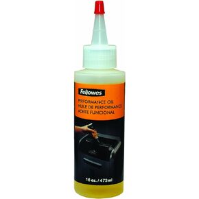 Fellowes Powershred Performance Shredder Oil, 16 oz. Extended Nozzle Bottle (3525010)