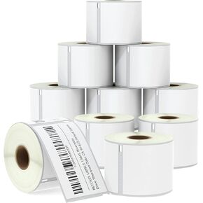 BETCKEY - Compatible DYMO 30256 (2-5/16" x 4") Shipping Labels, Perforated, Compatible with DYMO Labelwriter 450, 4XL, NOT FIT 550 & 5XL [10 Rolls/3000 Labels]