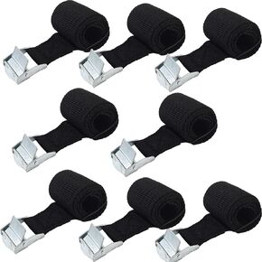 YOOHUA 8PCS 1" x 3Ft Strap Tie Down Straps Cargo Kayak Strap Thickened Sturdy Cam Lock Buckle