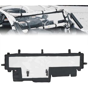 KEMIMOTO X3 Rear Windshield, Soft Back Window Compatible with Can-Am X3 & X3 Max XRS XDS Turbo RR 2017-2024 PVC Full Windscreen Dustproof Rainproof
