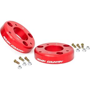Rough Country 2" Leveling Kit for 2014-2024 Ford F-150 | Anodized Red - 569RED