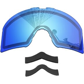 Anti-fog Ski Goggles Replacement Lenses&Nose Pads for Oakley Line Miner L OO7070 Snow Goggle