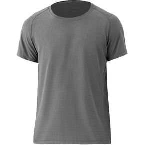 Men's Short Sleeve Fishing Shirt UPF 50+ Waffle Knit Casual Athletic Running Gym Active T Shirt Tee Summer Tops
