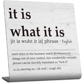 Funny Office Desk Decor Sign, Humorous Office Cubicle Decor, Small Sarcastic Desk Signs, Fun Office Home Work Gifts for Women Coworkers Employees Boss Friend, Hilarious Decorative Plaque TZU24