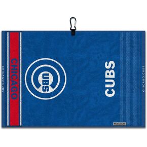 Team Effort Chicago Cubs Face/Club Jacquard Golf Towel 16" x 24"
