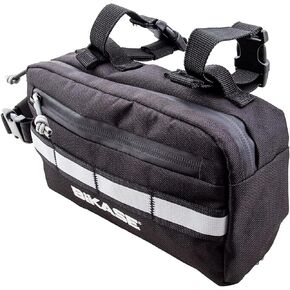 BiKase Clutch - Sleek bike clutch bag that mounts to your bike or you can wear. Cross body bag that converts to bike bag in a snap