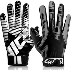 RID CHEN Football Gloves 2.0 Adult Football Receiver Gloves,Tacky Grip Skin Tight Adult Football Gloves and Enhanced Performance Football Gloves for Adult and Kids