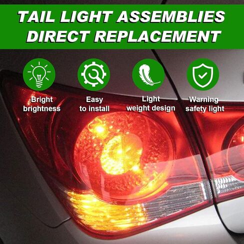 Tail Light Compatible with Chevrolet Cruze 2011-2015 Cruze Limited 2016 Rear Taillights Lamp Assembly Left Driver Side Brake Light Replace 96828250 GM2804107 in Saudi Arabia