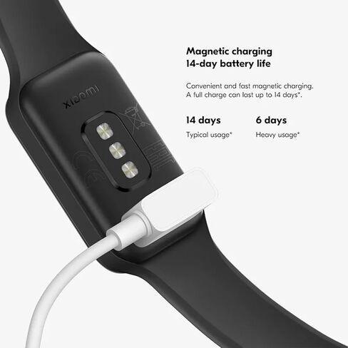 Xiaomi Smart Band 8 Active Fitness Tracker & Activity Tracker with 1.47" LCD Display, 14-Day Battery Life, Blood Oxygen, Heart Rate, Sleep & Stress Monitoring, Fitness Watch for Men Women in Saudi Arabia