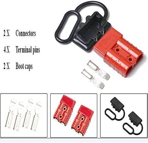 350A Battery Connector AWG 2/0 Quick Connect Battery Modular Power Connectors Quick Disconnect Winch Trailer Plug Connector for Recovery Winch or Trailer(350 A (2 pcs) in Saudi Arabia