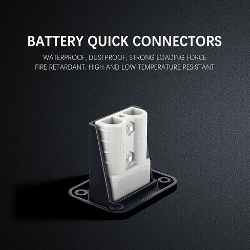 OFBAND 2PCS Car Battery Terminal Connector,Battery Quick Connect/Disconnect 50 Amp Outlet,Battery Cable Connector Quick Connect Wire Connectors for 12-36V Trolling Motor Winch Trailer in Saudi Arabia